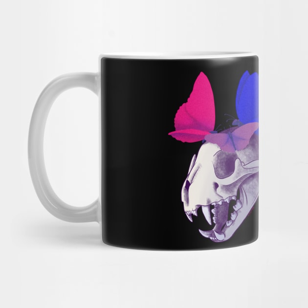 Bi Pride Skull by DustbunnyStudios